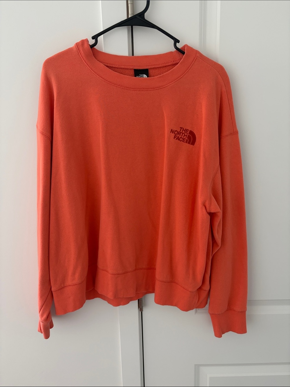 The North Face Women's Coral-Orange Crewneck Sweatshirt
